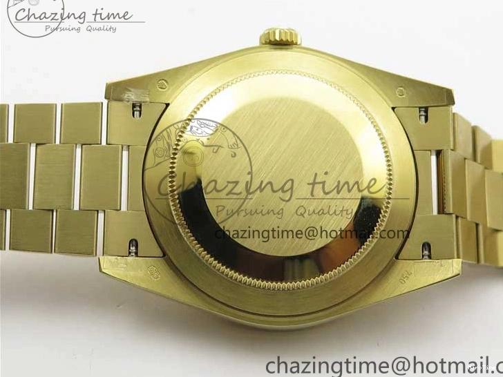 MiroTime 0220 Day-Date 40mm 228239 BP New Dial Version 904 YG Silver Roman Markers Dial on SS President Bracelet A Popular 2806